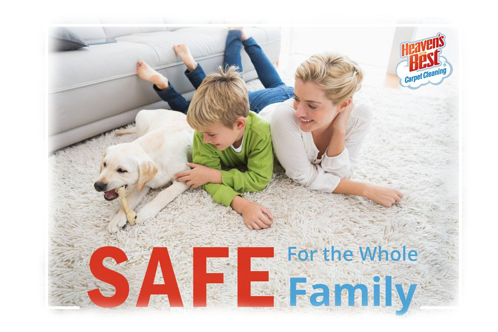 Heavens Best Carpet Cleaning is Safe for Family, Kids and Pets